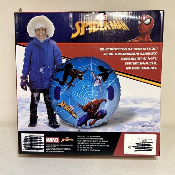 Marvel Toys Marvel Spider Man 33 Snow Tube For Sledding Tubing Ages